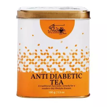 Чай для улучшения состояния при диабете (100 г), Anti Diabetic Tea, произв. Indian Chai