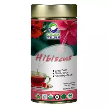 Чай из Гибискуса (100 г), Hibiscus Tea, произв. Organic Wellness