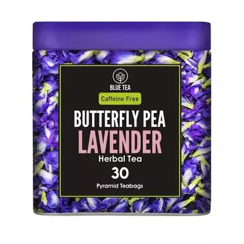 Чай из Клитории и Лаванды (30 пак, 1,65 г), Butterfly Pea Lavender Herbal Tea, произв. Blue Tea