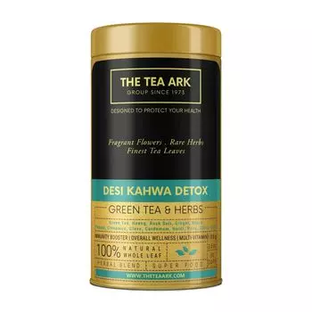 Чай Кахва для детокса (100 г), Desi Kahwa Detox Green Tea & Herbs Tin, произв. INLIFE