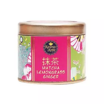 Чай Матча с Лемонграссом и Имбирем (50 г), Matcha Lemongrass Ginger, произв. Karma Kettle