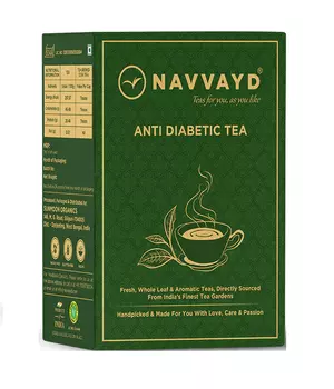 Чай при диабете (100 г), Anti Diabetic Tea, произв. Navvayd