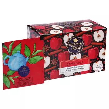 Чай Ройбуш со специями и Яблоком (20 пак, 2 г), Savanna, произв. Karma Kettle