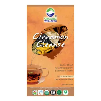 Чай с Корицей (25 пак, 1.30 г), Cinnamon Cleanse Tea, произв. Organic Wellness