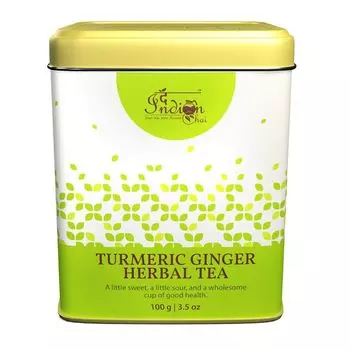 Чай с Куркумой и Имбирем (100 г), Turmeric Ginger Herbal Tea, произв. Indian Chai