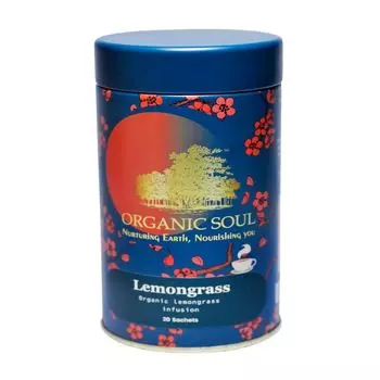 Чай с органическим Лемонграссом (20 пак, 2 г), Organic Lemongrass Infusion, произв. Organic Soul