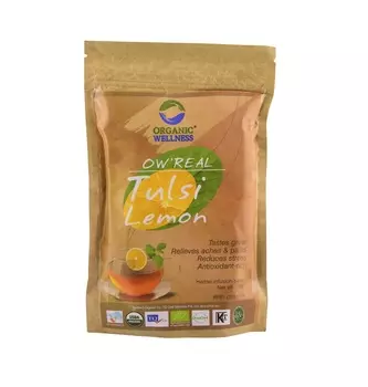Чай с Тулси и Лимоном (100 г), Tulsi Lemon Tea, произв. Organic Wellness