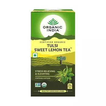 Чай с Тулси и Лимоном (25 пак, 1,8 г), Tulsi Sweet Lemon Tea, произв. Organic India