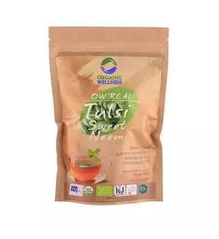 Чай с Тулси и Листьями Карри (100 г), Tulsi Sweet Neem Tea, произв. Organic Wellness