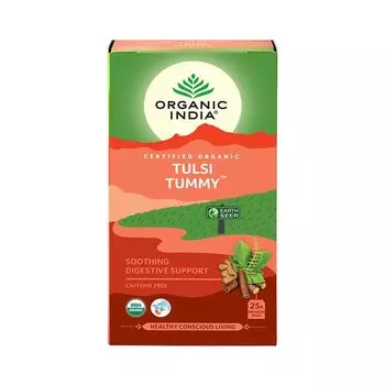 Чай Тулси Тамми: для пищеварения (25 пак, 1,8 г), Tulsi Tummy, произв. Organic India