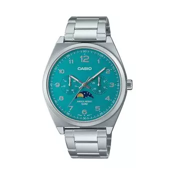 Часы аналоговые мужские серебристые, Silver Analog Men's Watch, произв. Casio