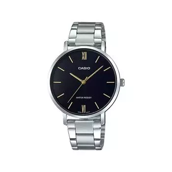 Часы женские серебристые аналоговые, Silver Analog Women's Watch, произв. Casio