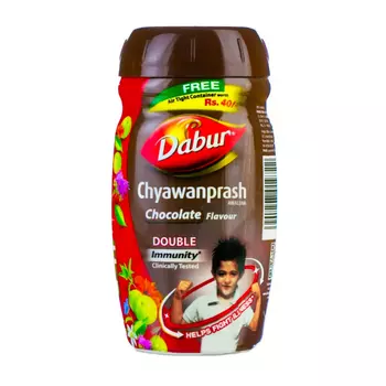 Чаванпраш Шоколадный (500 г), Chyawanprash Chocolate Double Immunity, произв. Dabur