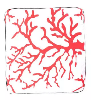 Чехол для напольной подушки, Floor Pillow Cover Red Coral, Handmade, произв. MYINDIA