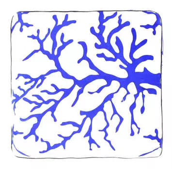 Чехол для напольной подушки, Floor Pillow Cover Blue Coral, Handmade, произв. MYINDIA