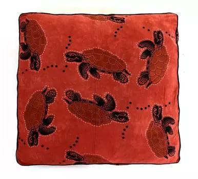 Чехол для напольной подушки, Floor Pillow Cover Turtles, Handmade, произв. MYINDIA