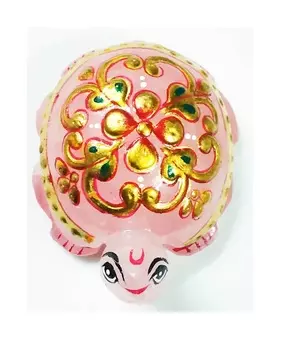 Черепаха из Розового Кварца для Феншуя и Васту, Rose Quartz Stone Tortoise Fengshui And Vastu, произв. Kalyan Puja