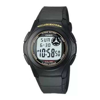 Черные часы цифровые унисекс, Black Digital Unisex Watch, произв. Casio