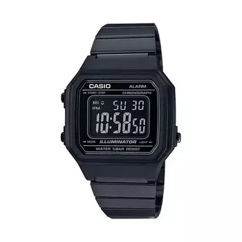 Черные часы унисекс цифровые, Black Digital Unisex Watch, произв. Casio