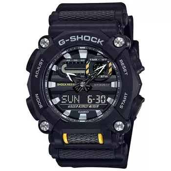Черные мужские аналогово-цифровые часы, Black Analog-Digital Men's Watch, произв. Casio