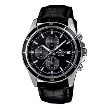 Черные мужские часы с хронографом, Black Chronograph Men's Watch, произв. Casio