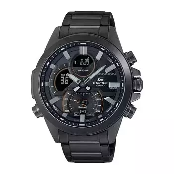 Черные мужские часы с подключением по Bluetooth, Black IP Bluetooth Connect Men's Watch, произв. Casio