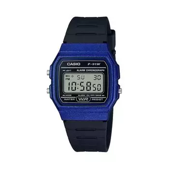 Черные унисекс цифровые часы, Black Digital Unisex Watch, произв. Casio