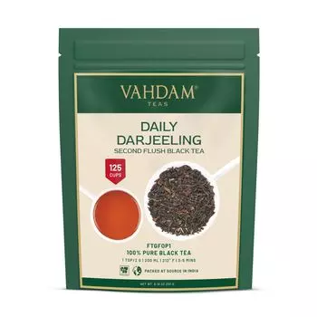 Черный чай Дарджилинг (250 г), Daily Darjeeling Black Tea, произв. VAHDAM