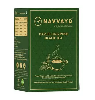 Черный чай Дарджилинг с Розой (100 г), Darjeeling Rose Black Tea, произв. Navvayd