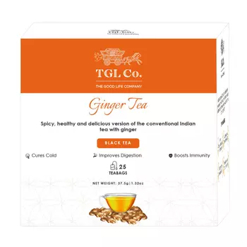 Черный чай с Имбирем (25 пак, 1,5 г), Ginger Black Tea, произв. TGL Co.