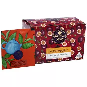 Черный чай с Маракуйей (20 пак, 2 г), Passionately, произв. Karma Kettle