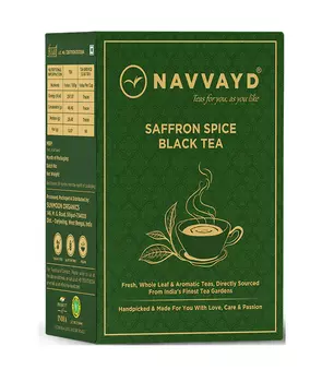 Черный чай с Шафраном и специями (100 г), Saffron Spice Black Tea, произв. Navvayd