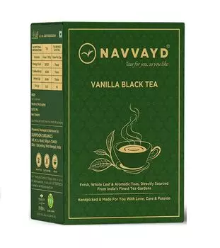 Черный чай с Ванилью (100 г), Vanilla Black Tea, произв. Navvayd