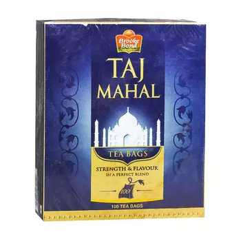 Черный чай Тадж Махал (100 пак, 1.9 г), Taj Mahal Tea, произв. Brooke Bond