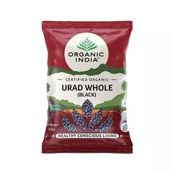 Черный Урад Дал цельный (500 г), Urad Whole (Black), произв. Organic India