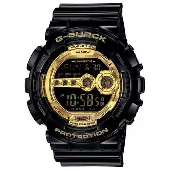 Цифровые черные часы мужские, Black Digital Men's Watch, произв. Casio