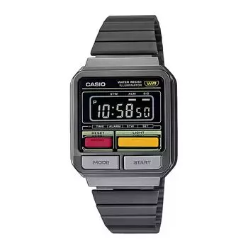 Цифровые черные часы унисекс, Black Digital Unisex Watch, произв. Casio