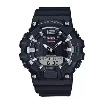 Цифровые черные мужские часы, Black Digital Men's Watch, произв. Casio