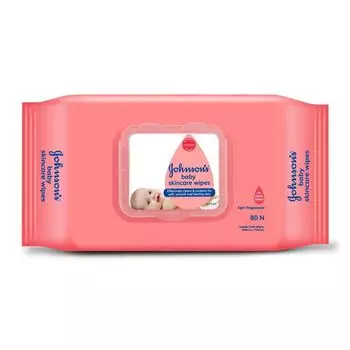 Детские салфетки для ухода за кожей (80 шт), Baby Skincare Wipes, произв. Johnson’s Baby