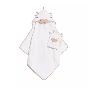 Детский набор для купания: полотенце и мочалка-варежка, Dancing Band Cuddle N Dry Towelling Set, произв. Mothercare