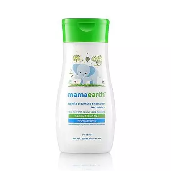 Детский нежный шампунь (200 мл), Gentle Cleansing Shampoo for Babies, произв. Mamaearth