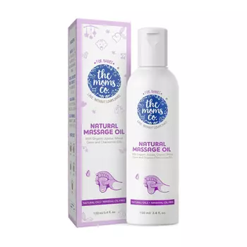 Детское массажное масло (100 мл), Natural Baby Massage Oil with 10 Oils, произв. The Moms Co.