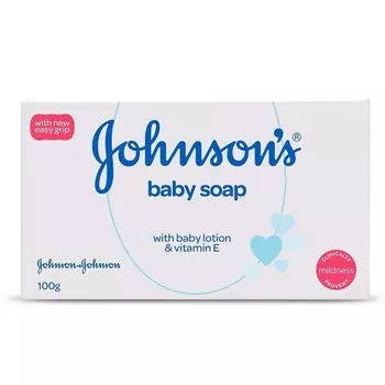 Детское мыло с лосьоном и Витамином Е (100 г), Baby Soap with Lotion & Vitamin E, Johnson’s Baby