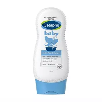 Детское нежное средство для душа и шампунь (230 мл), Gentle Wash & Shampoo Baby's Delicate Skin & Hair, произв. Cetaphil
