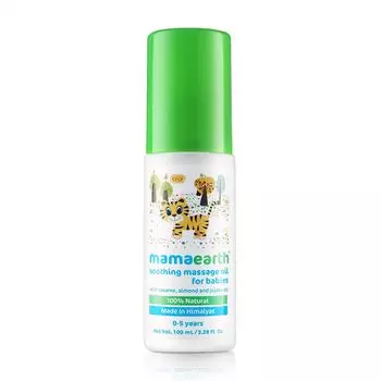 Детское успокаивающее массажное масло (100 мл), Soothing Massage Oil for Babies, произв. Mamaearth