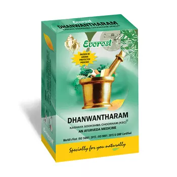 Дханвантарам Кашая Сукшма Чурнам (100 г), Dhanwantharam Kashaya Sookshma Choornam, произв. Everest Ayurveda