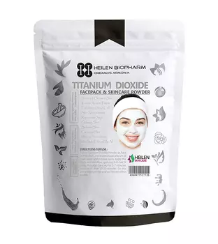 Диоксид Титана: порошковая маска для лица и волос (100 г), Titanium Dioxide Powder, произв. Heilen Biopharm