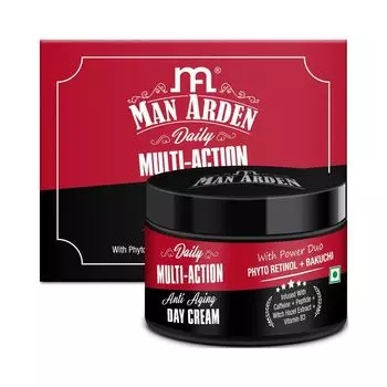 Дневной антивозрастной крем с Фиторетинолом и Бакучи (50 г), Multi-Action Anti Aging Phyto Retinol + Bakuchi Day Cream, произв. Man Arden