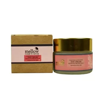 Дневной крем для лица с Сандалом: для защиты от солнца (50 г), Day Cream With Sun Protection, произв. Mellow