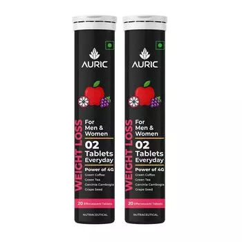Добавка для похудения для мужчин и женщин (2 x 20 таб, 4 г), Weight Loss for Men & Women, произв. Auric